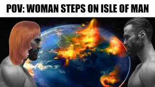 POV: Woman steps on isle of man