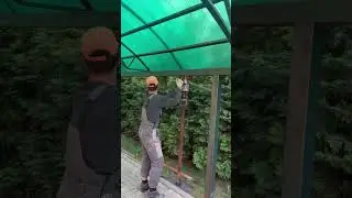 Подъём фундамента усиление грунта #стройка #ремонт #строительство #фундаментподъём #усиление #навес