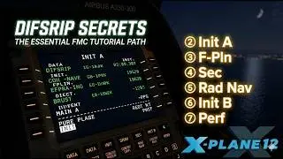 Xplane12 MCDU tutorial on the A330