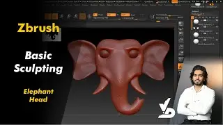 Lesson 3: Zbrush Basic Sculpting ( Elephant Head )