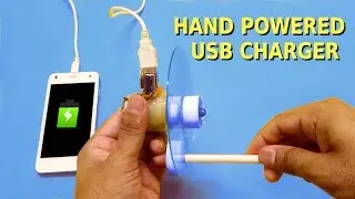 How to make a Hand Powered USB Charger at home
