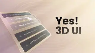 Stunning 3D Glass UI Explainer with Interactive Text - After Effects Tutorial