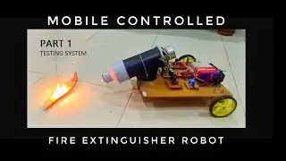 Fire Extinguisher using sound waves , home made tone generator , with 8v ampr part 1