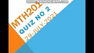 MTH201 Multivariable Calculus Quiz No 2 Solution