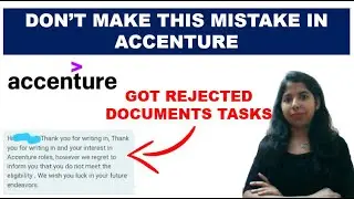 Don't Make This Mistake In Accenture | Accenture Document Task Rejection | Accenture Hiring 2021