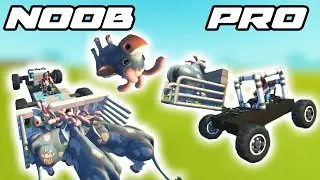 Noob vs PRO COW Herding Challenge!!! - Scrap Mechanic