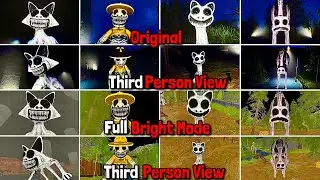 ZOONOMALY All Original Jumpscares VS Full Bright Mode + All Jumpscares in Third Person Prespective