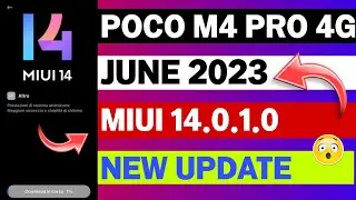 Poco M4 Pro 4G Miui 14.0.1.0 New Update | Poco M4 Pro 4G Android 13 Update | Poco M4 Pro 4G Update.