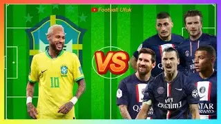 Against the legends alone | Neymar JR VS PSG Legends🔥(Messi, Beckham, Mbappe)