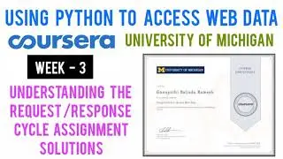 Coursera: Using Python to Access Web Data Understanding The Request/Response Cycle Assignment Answer