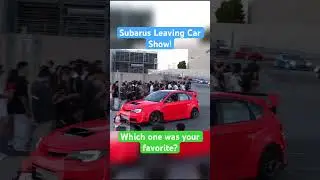 Subarus Leaving Car Show Roll Out #subaru #wekfestsj #wekfest #rollout