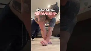 Cross Pushups for triceps tutorial 
