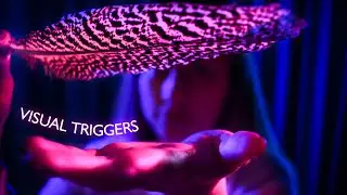 ASMR visual triggers with RAIN SOUND for sleep and relax 🌧 ASMR no talking, dark background