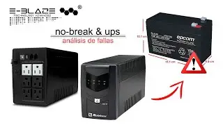 Fallas en regulador de corriente con respaldo | no-breake o ups