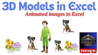🔥How to insert Animated  3D models in Excel🔥