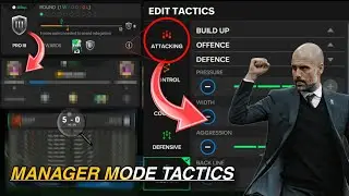Manager Mode Tactics! 🔥 || Fc Mobile 24