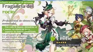 Genshin Impact - Tiradas en el banner de Emilia (Emilie) la perfumista Dendro.💚