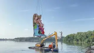 Ganesh immersion process at TankBund Hyderabad #ganeshnimajjanam #ganpatibappamorya #ganpativisarjan
