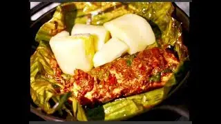 BAKED FISH ON BANANA LEAF  (EASY BAKED FISH)