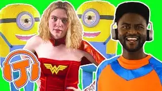 COMPILATION: Jazzper Meets The Minions, Wonder Woman and MORE 🤖 Songs For Kids - New Nursery Rhymes