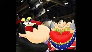 fat Harley Quinn vs fat wonder woman 💪