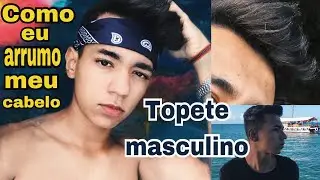 COMO FAZER TOPETE  MASCULINO COM SECADOR | Kevin Marques
