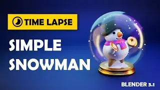 Blender Modeling Timelapse - Snowman