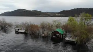 Остров под водой / половодье 2021 г / Самарская лука / река Волга