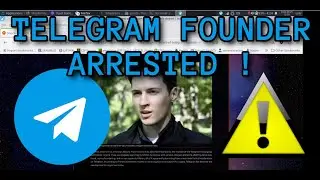 BREAKING: Telegram Founder Pavel Durov ARRESTED