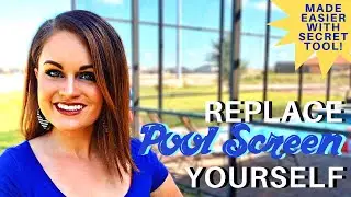 HOW TO DIY | Lanai/Pool Screen Repair with Flat Spline