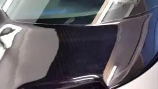 Carbon fiber windshield wiper cowl