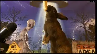 Rabbit Eats Banana, Chokes, Then Takes a Bath W/ Aliens