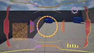 Using CRT/VCR filter on an existing HUD UI Widget in Unreal Engine