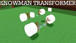 Part 1 how to make a snowman transformer (Build A Boat)