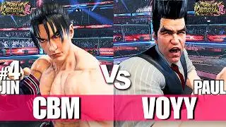 Tekken 8 - CBM (Jin) vs Voyy (Paul) | High Level Ranked Matches