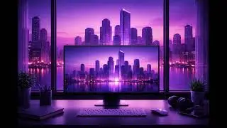 Midnight Skyline Focus – Minimal Electronic Music | 1 Hour