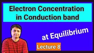Electron Concentration in Conduction band at Equilibrium #gateece