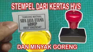 Cara Bikin Stempel Flash Pakai Kertas HVS