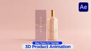How to Create 3d Product Advertisement | After Effects Tutorial - No Plugins | Free Download