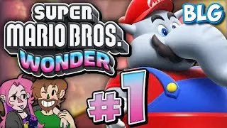 Lets Play Super Mario Bros Wonder (BLIND) - Part 1 - The Flower Kingdom