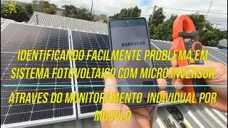 IDENTIFICANDO PROBLEMA EM SISTEMA FOTOVOLTAICO COM MICRO INVERSOR