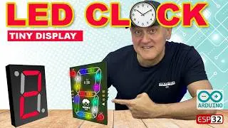 LED Clock Colored  Tiny Display #esp8266 #arduino