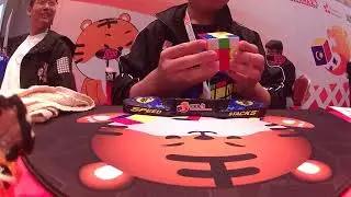 Rubik's Asia Championship 2024 Day 1 3x3 Round 1: 9.68 second