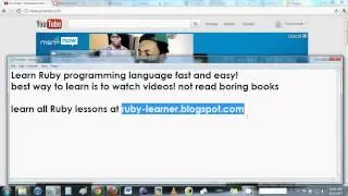 FULL Ruby Programming Tutorial - FAST AND EASY!