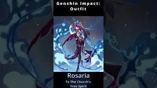 Rosaria Outfit - To The Church's Free Spirit - Wish Genshin Impact Short