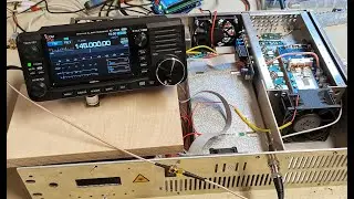 Icom ic-705 pushing 1.3kW amp on 2m band