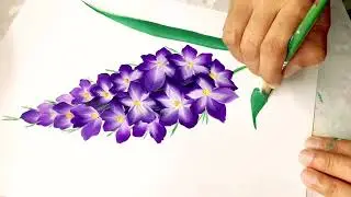 Unleash the Colors 🌼💐 Creating a Lively Floral Painting Full of Vibrance!