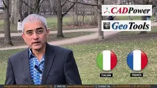 GeoTools and CADPower Now Speaks Italian and French