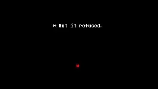 But it refused.