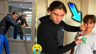 YASSINE HIT OMAR! YOUNES WANTS TO BEAT HIM UP - CRAZY PRANK 😜😝